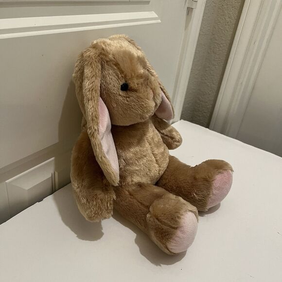 Build A Bear Bunny Rabbit 18" Floppy Pink Ears Nose Soft Tan BAB Plush Toy Stuff - Picture 4 of 8